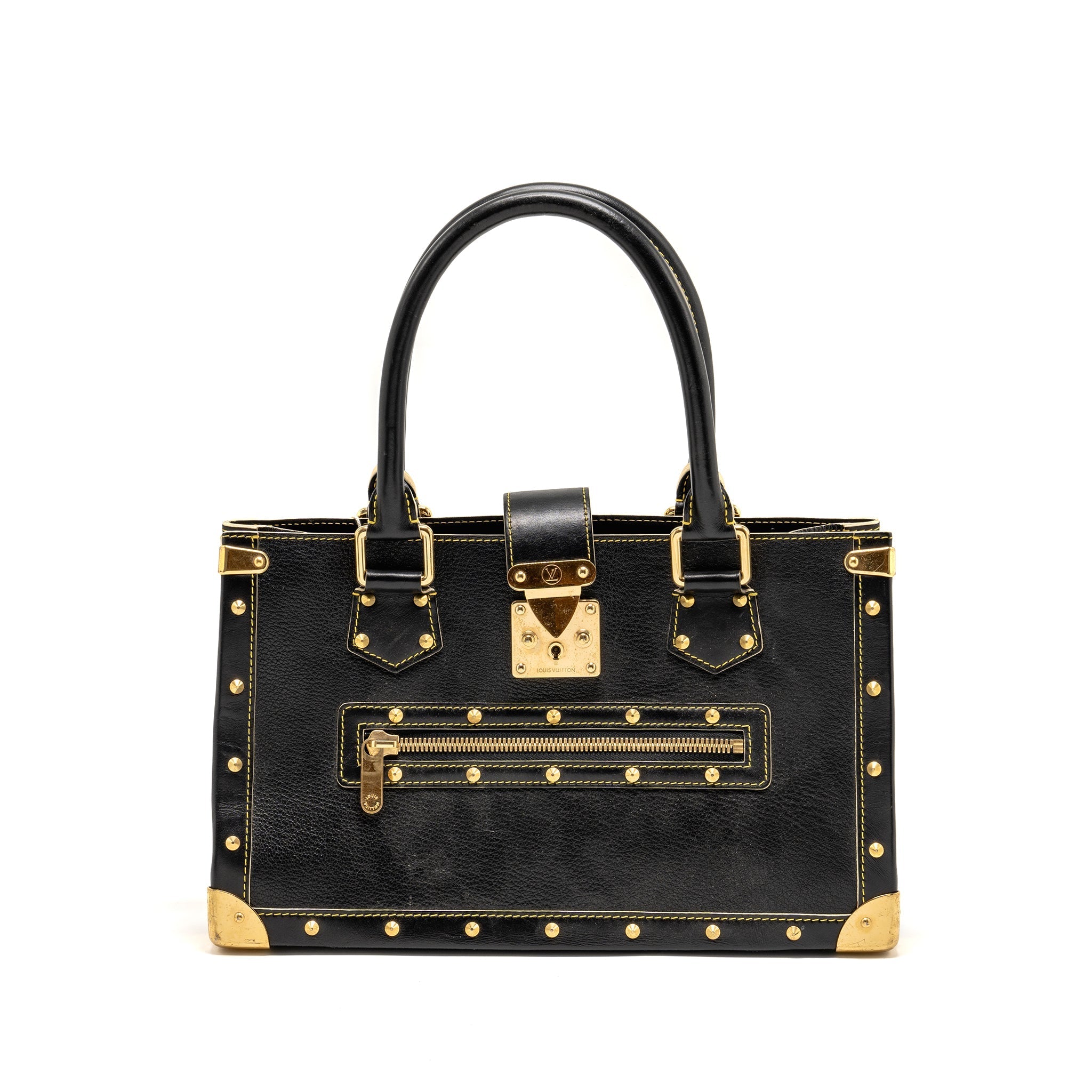 LOUIS VUITTON VINTAGE SHOULDER BAG BLACK GHW