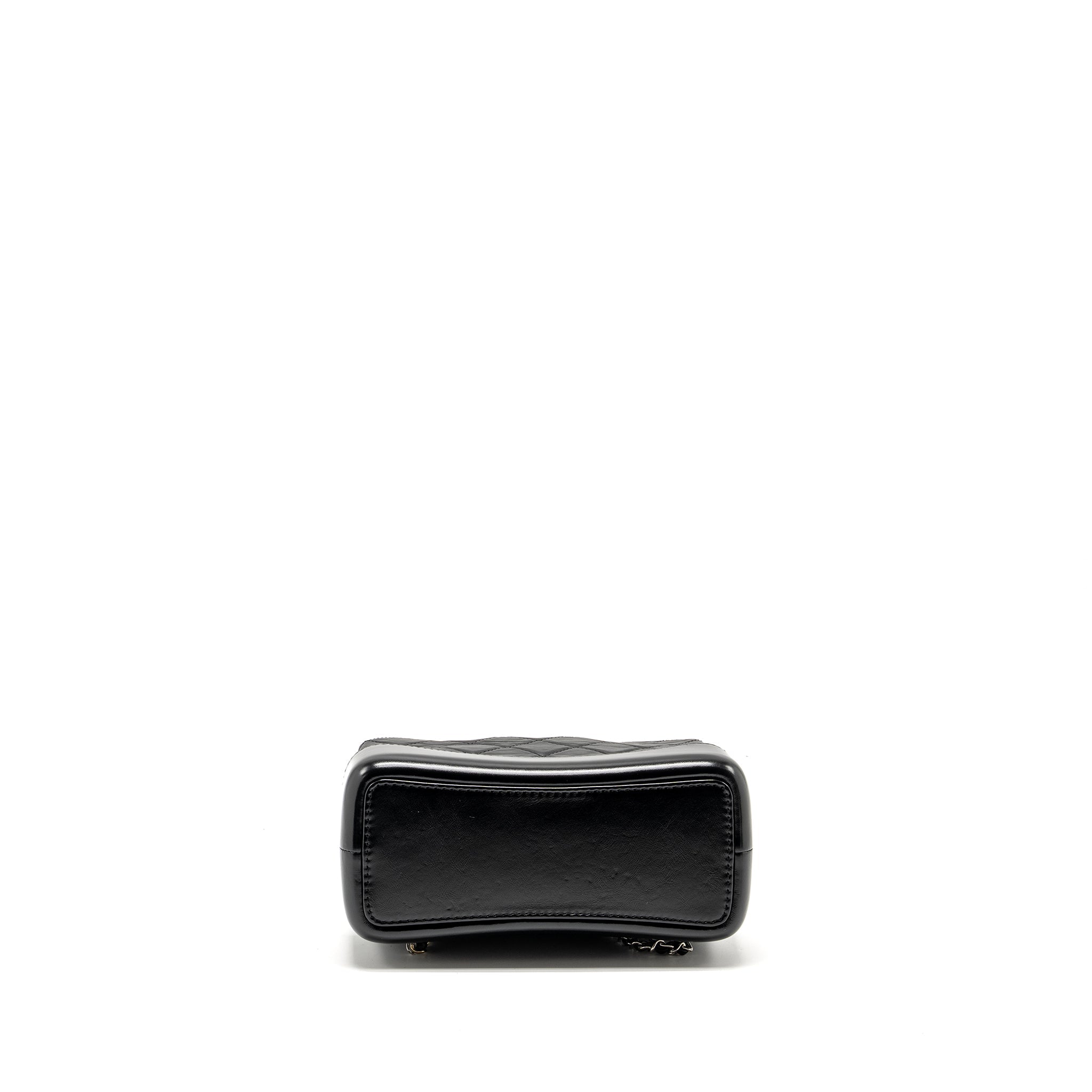 CHANEL SMALL GABRIELLE BACKPACK CALFSKIN BLACK MULTICOLOUR HARDWARE (MICROCHIP)