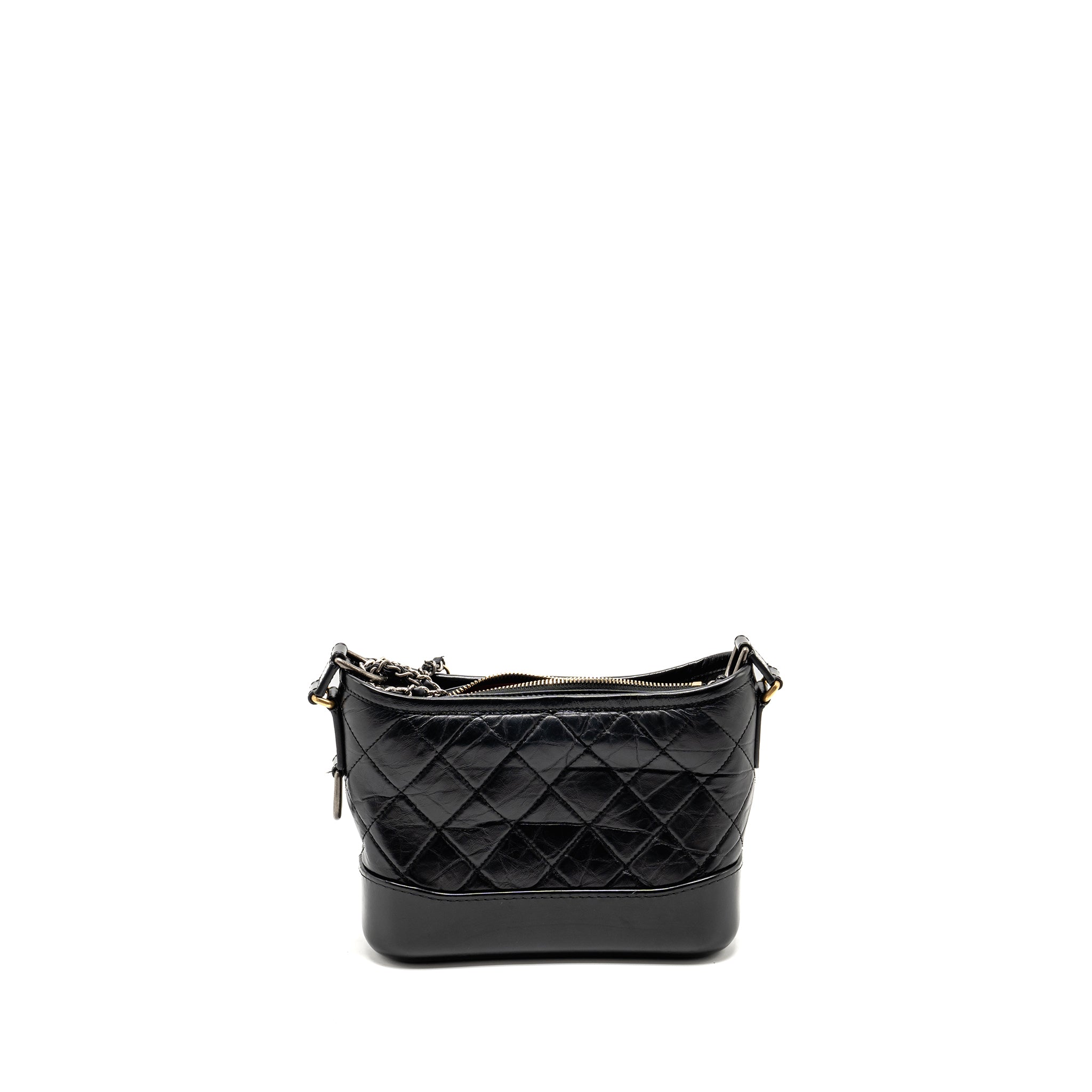CHANEL SMALL GABRIELLE HOBO BAG CALFSKIN BLACK MULTICOLOUR HARDWARE