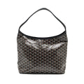 GOYARD BOHEME HOBO BAG GOYARDLINE CANVAS/CALFSKIN BLACK SHW
