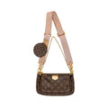 LOUIS VUITTON MULTI POCHETTE ACCESSORIES MONOGRAM CANVAS PINK STRAP GHW
