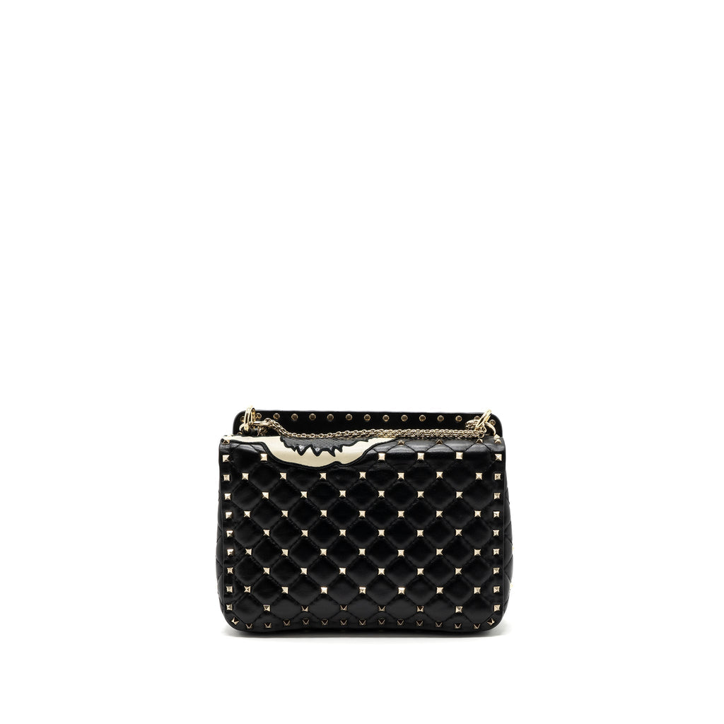VALENTINO GARAVANI ROCKSTUD SPIKE SHOULDER BAG LEATHER/ PYTHON MULTICOLOUR LGHW