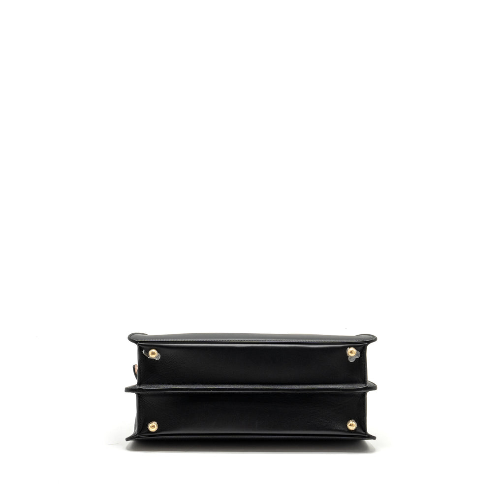 FENDI ISEEU MEDIUM PEEKABOO CALFSKIN BLACK/LIGHT PINK GHW