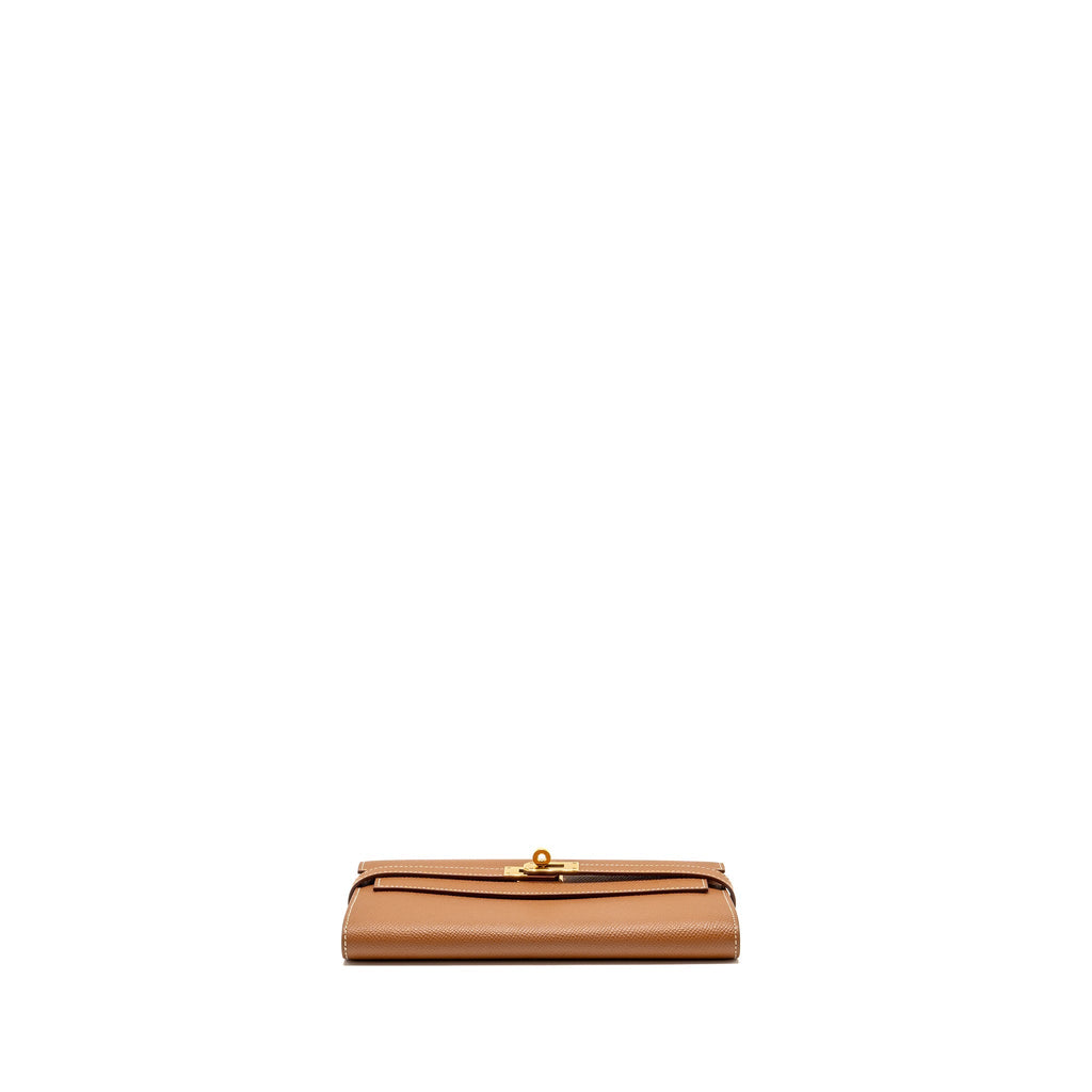 HEMES KELLY LONG WALLET EPSOM GOLD GHW