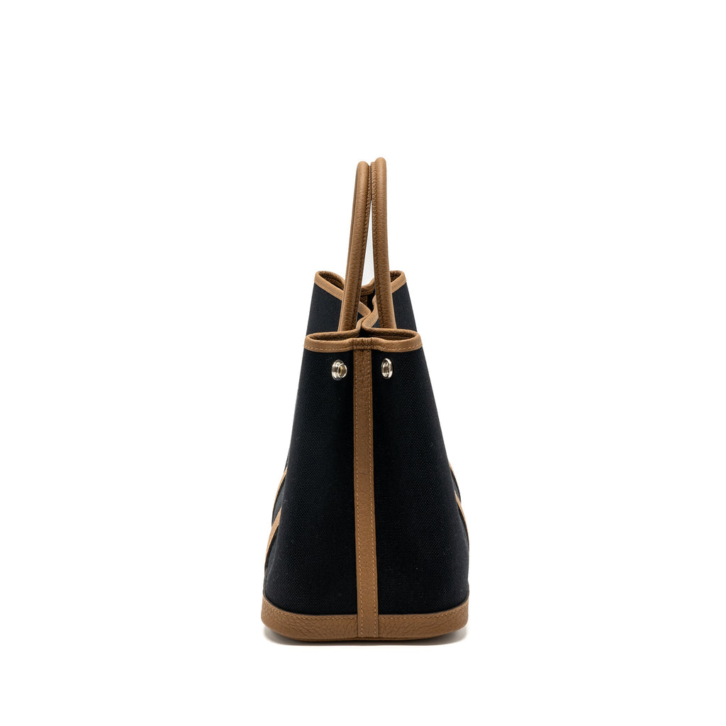 HERMES GARDEN PARTY 30 CANVAS/NEGONDA ALEZAN/BLACK SHW