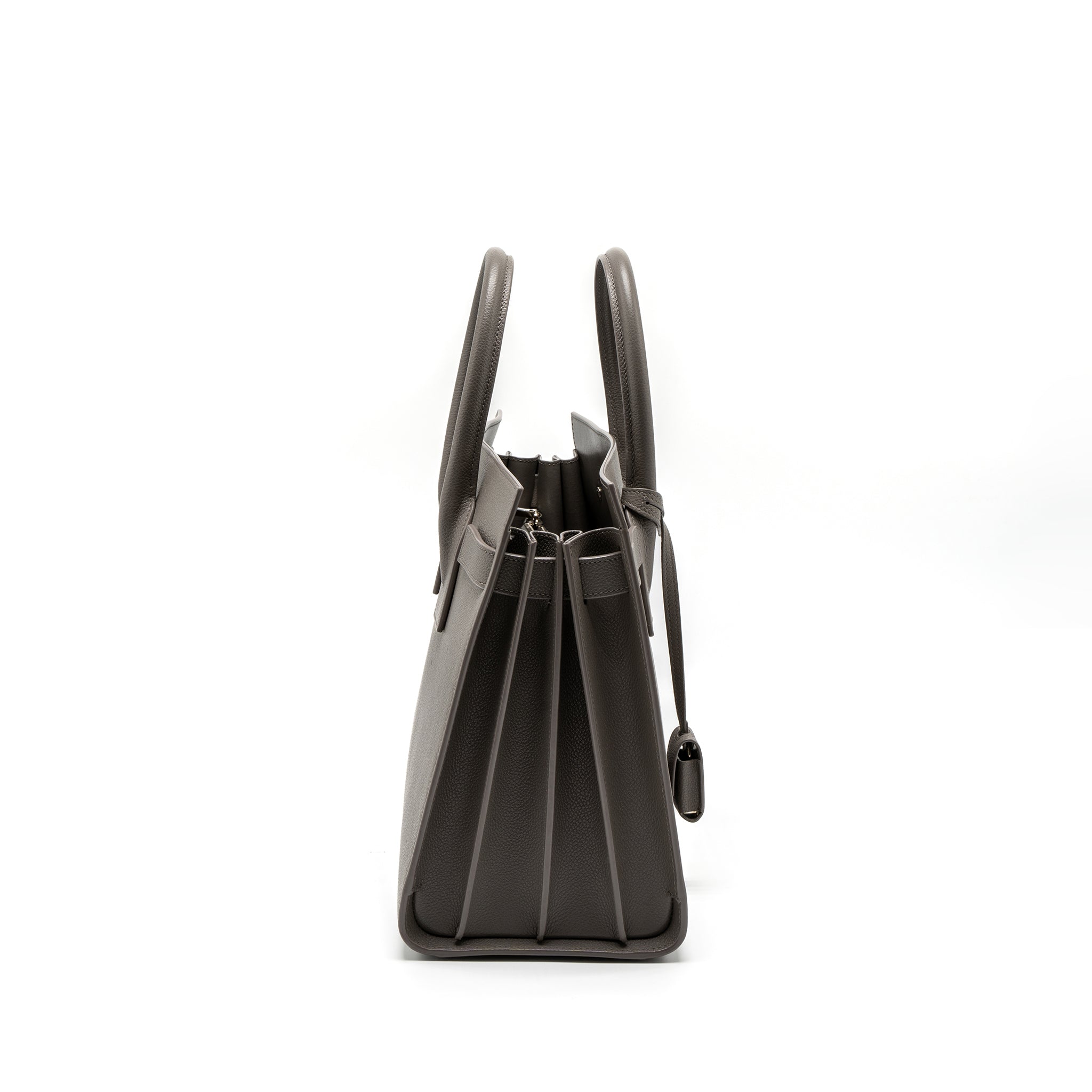 SAINT LAURENT/YSL SAC DE JOUR SMALL GRAINED CALFSKIN GREY SHW