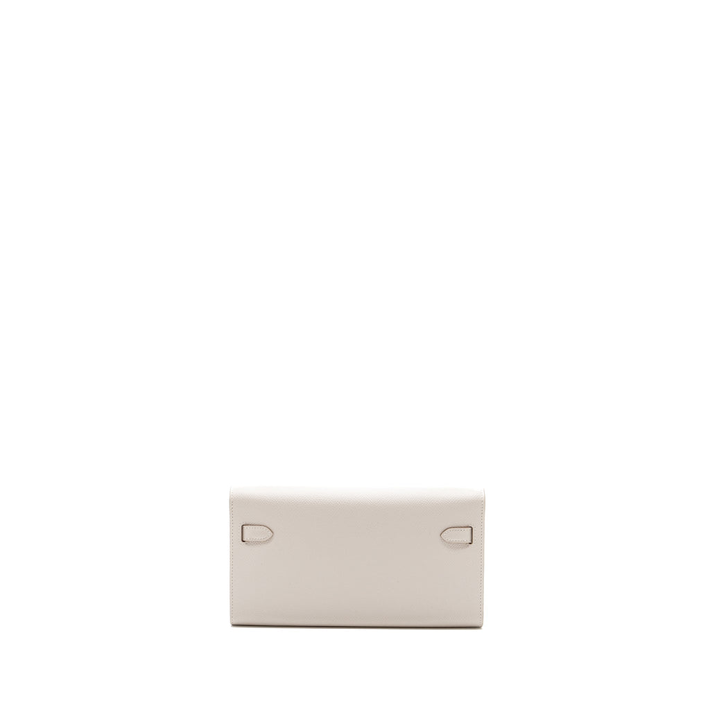 HERMES KELLY TO GO EPSOM M4 GRIS PALE GHW
