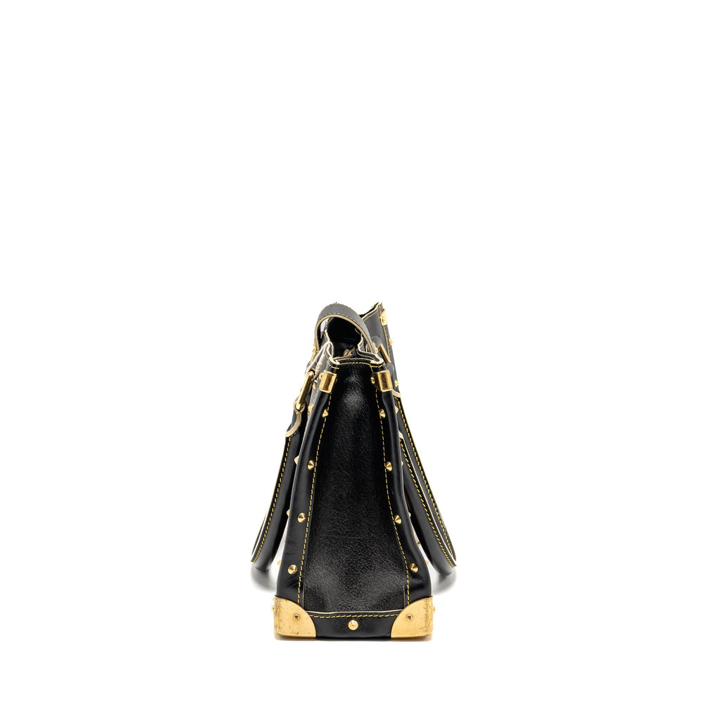 LOUIS VUITTON VINTAGE SHOULDER BAG BLACK GHW