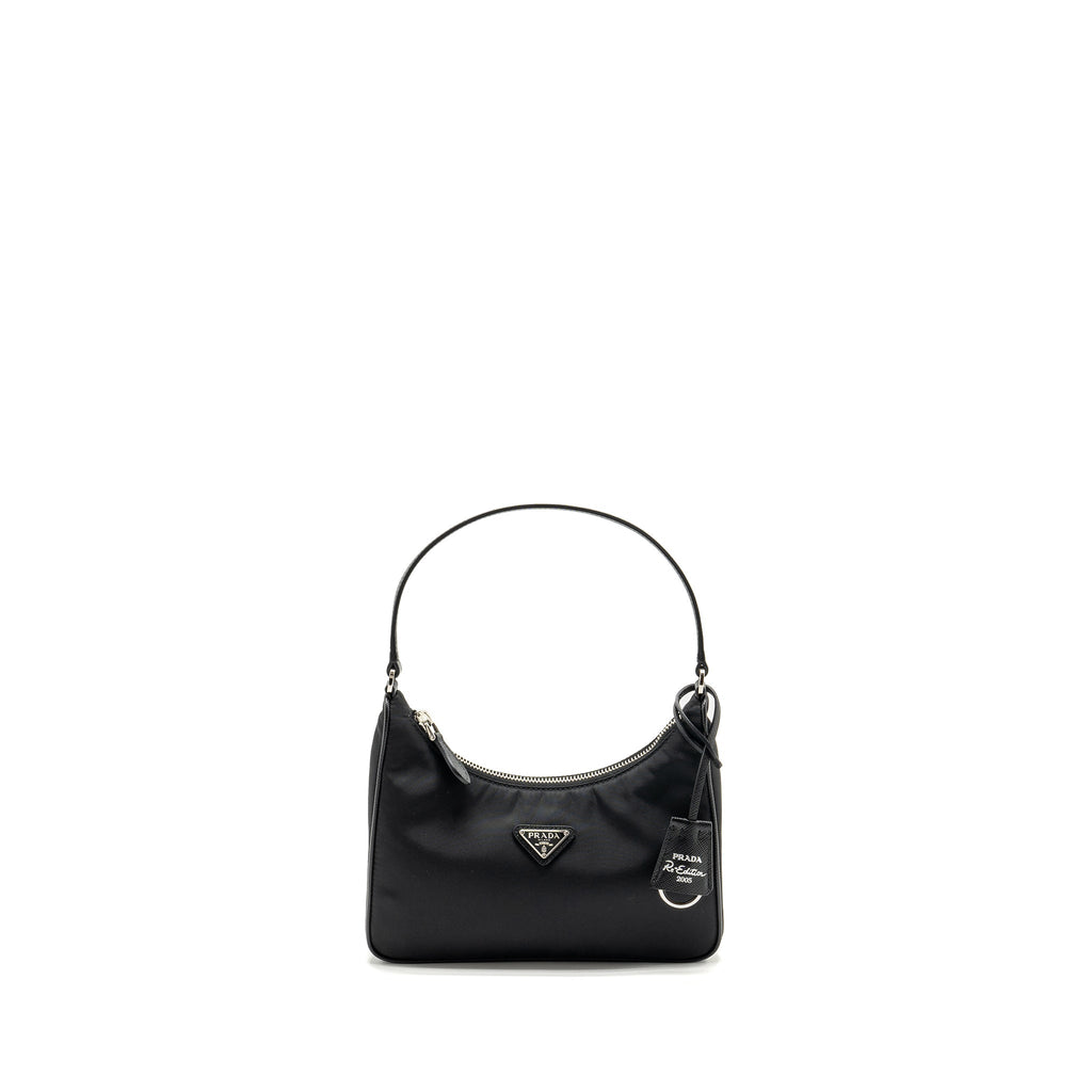 PRADA RE-EDITION 2005 RE-NYLON AND SAFFIANO MINI BAG BLACK SHW