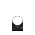 PRADA RE-EDITION 2005 RE-NYLON AND SAFFIANO MINI BAG BLACK SHW