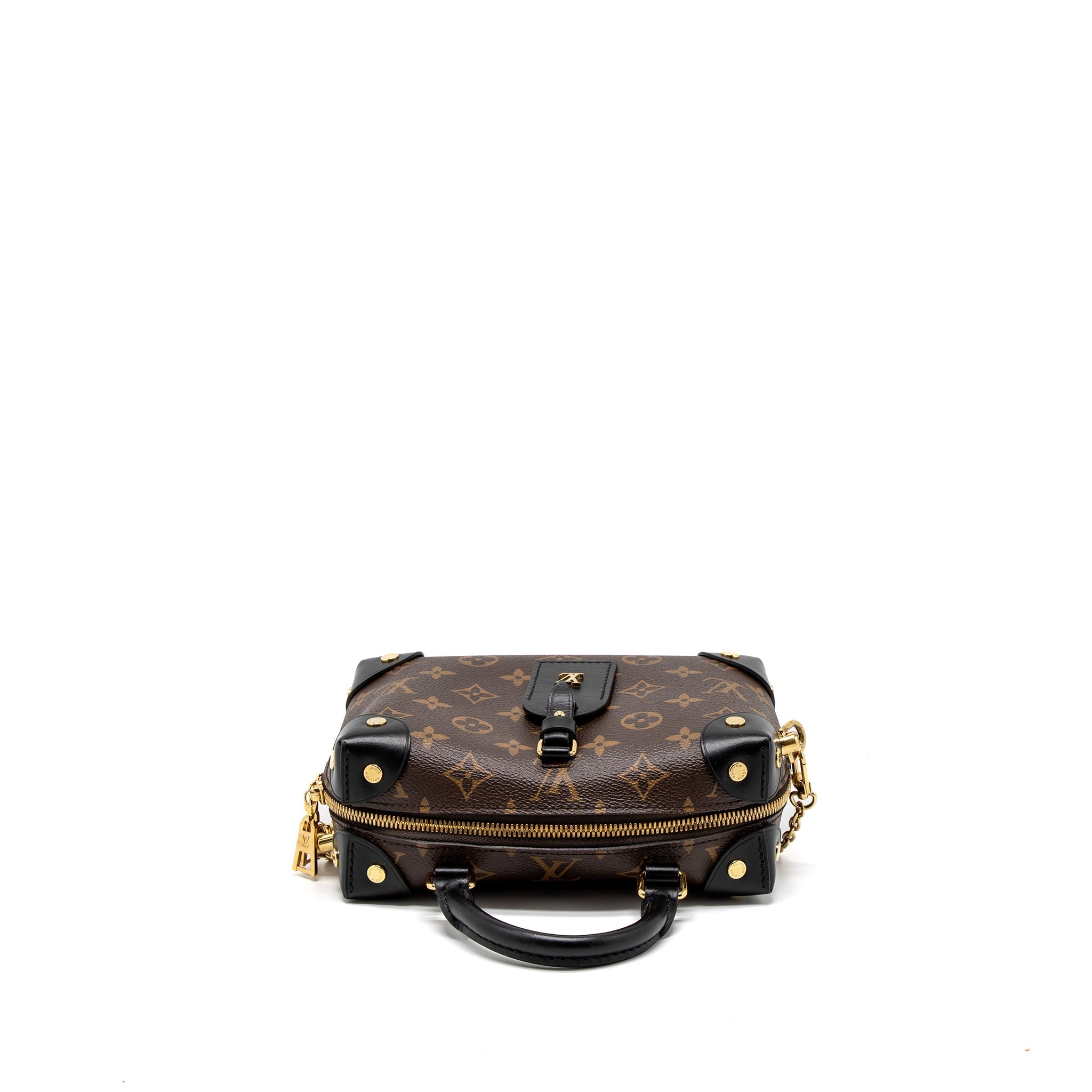 LOUIS VUITTON PETITE MALLE SOUPLE MONOGRAM CANVAS BLACK GHW (NEW VERSION)