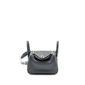 HERMES MINI LINDY II SWIFT GRIS MISTY / BLACK LGHW