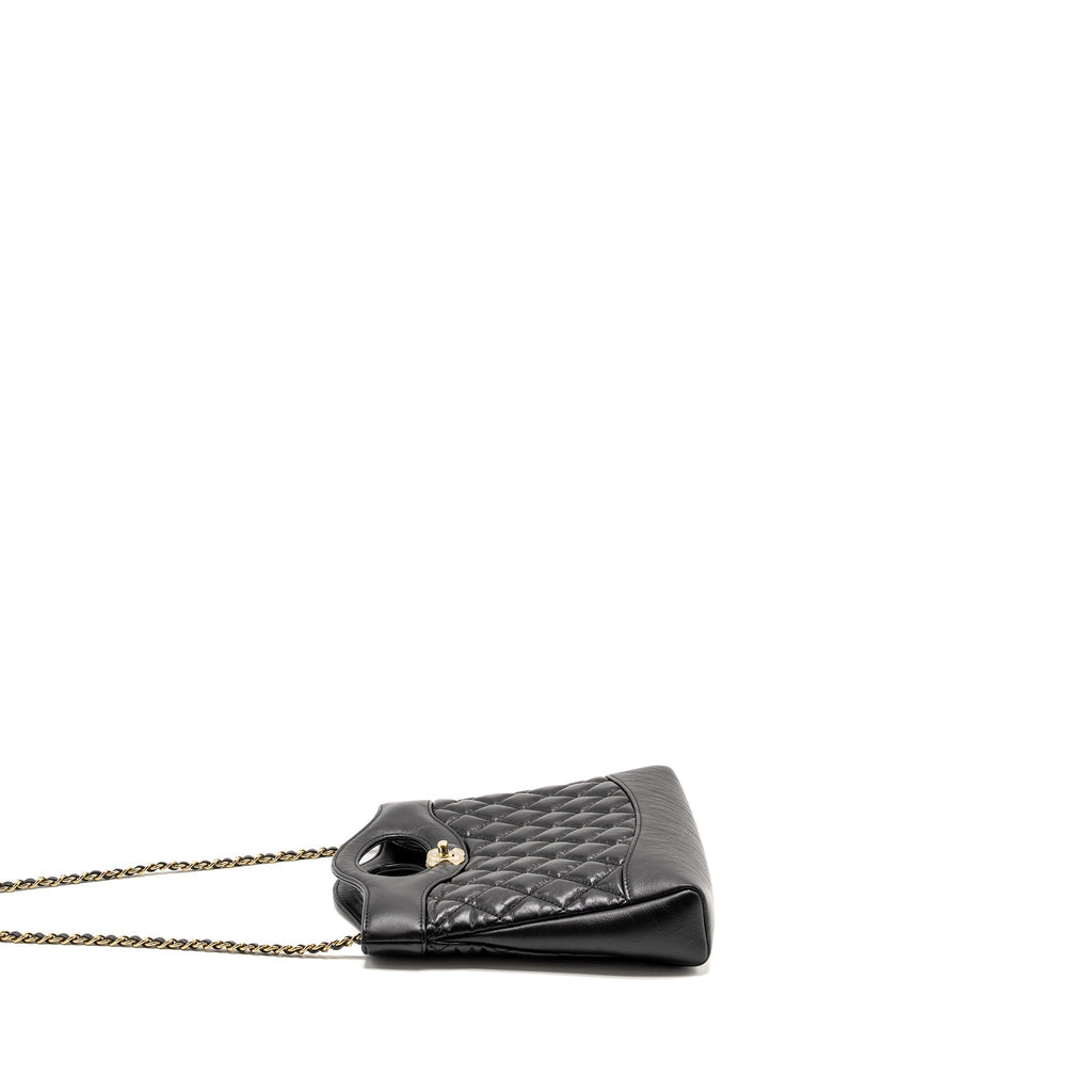 CHANEL MINI 31 BAG CALFSKIN BLACK LGHW(MICROCHIP)