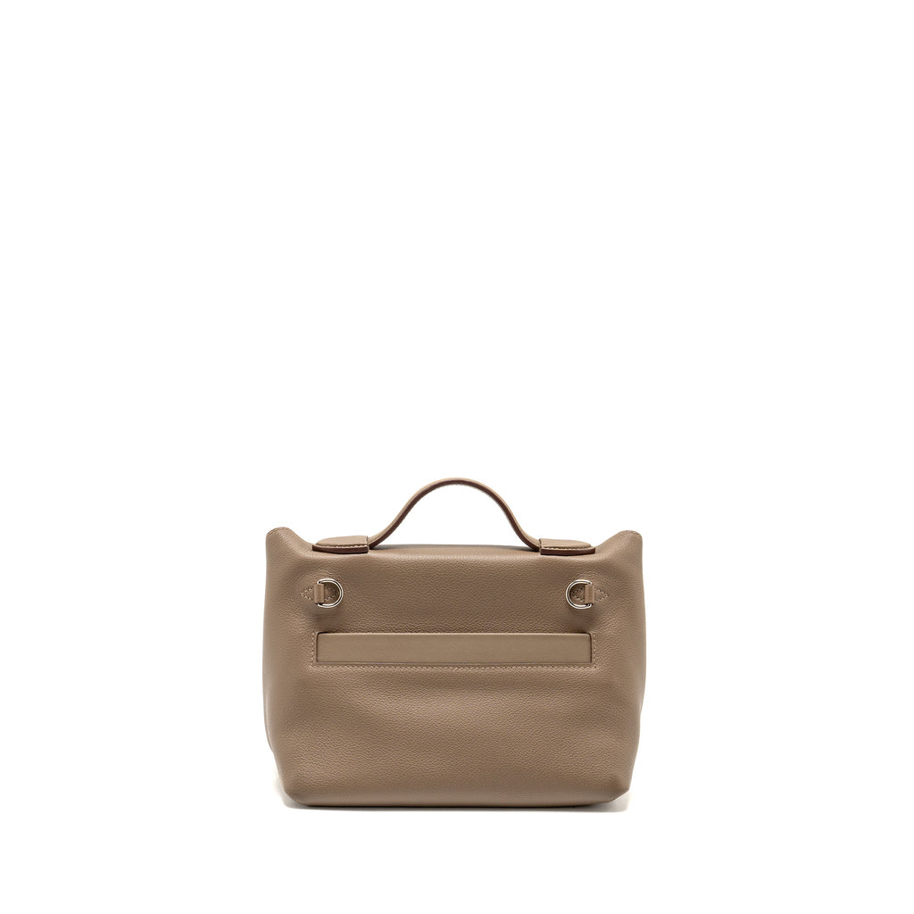 HERMES MINI 2424 24/24-21 BAG EVERCOLOR/SWIFT ETOUPE SHW