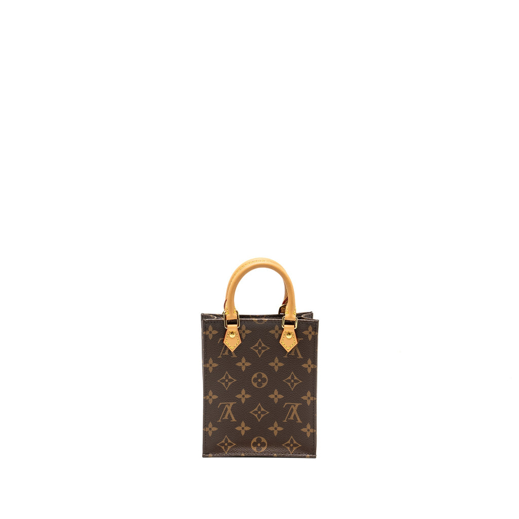 LOUIS VUITTON PATIT SAC PLAT MONOGRAM CANVAS GHW