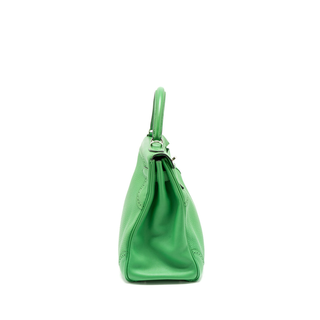 HERMES KELLY 32 GHILLIES TOGO/SWIFT BAMBOO SHW