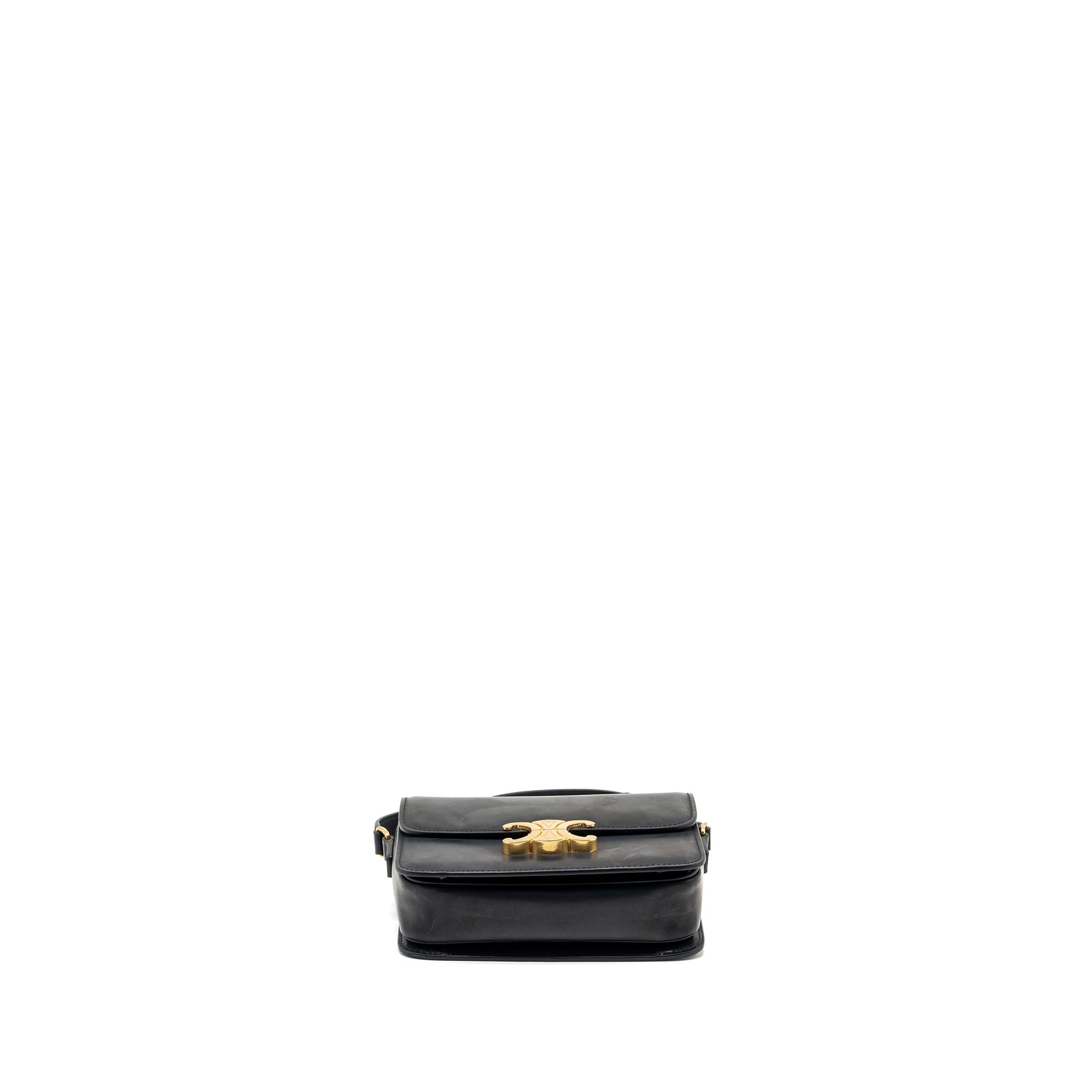 CELINE TEEN TRIOMPHE BAG CALFSKIN BLACK GHW