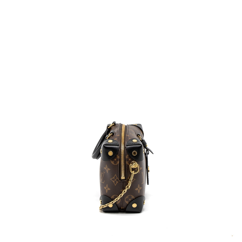 LOUIS VUITTON PETITE MALLE SOUPLE MONOGRAM CANVAS BLACK GHW (NEW VERSION)
