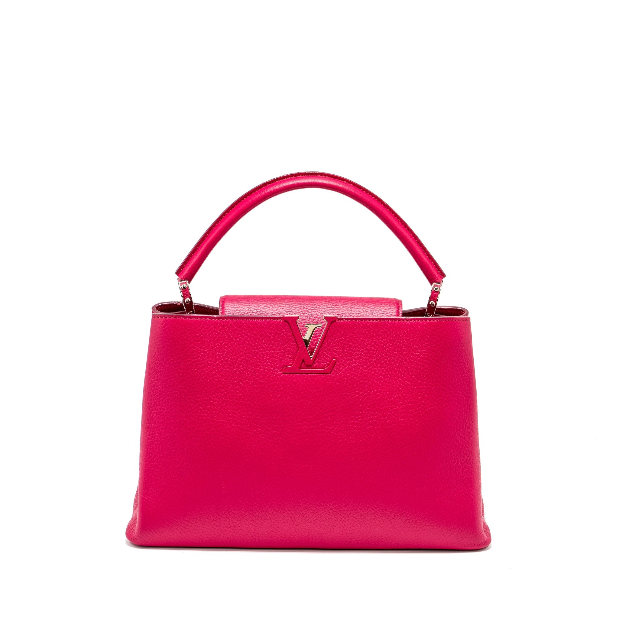 LOUIS VUITTON CAPUCINES TAURILLON HOT PINK SHW