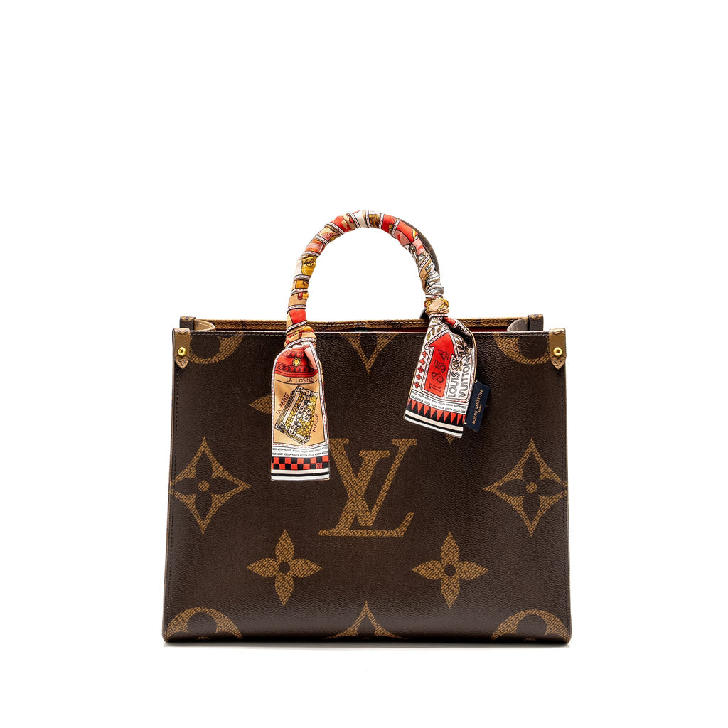 LOUIS VUITTON ONTHEGO MM MONOGRAM CANVAS GHW