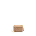 CHANEL GOLD PILLAR LONG VANITY CASE WITH ADJUSTABLE CHAIN LAMBSKIN DARK BEIGE GHW (MICROCHIP)