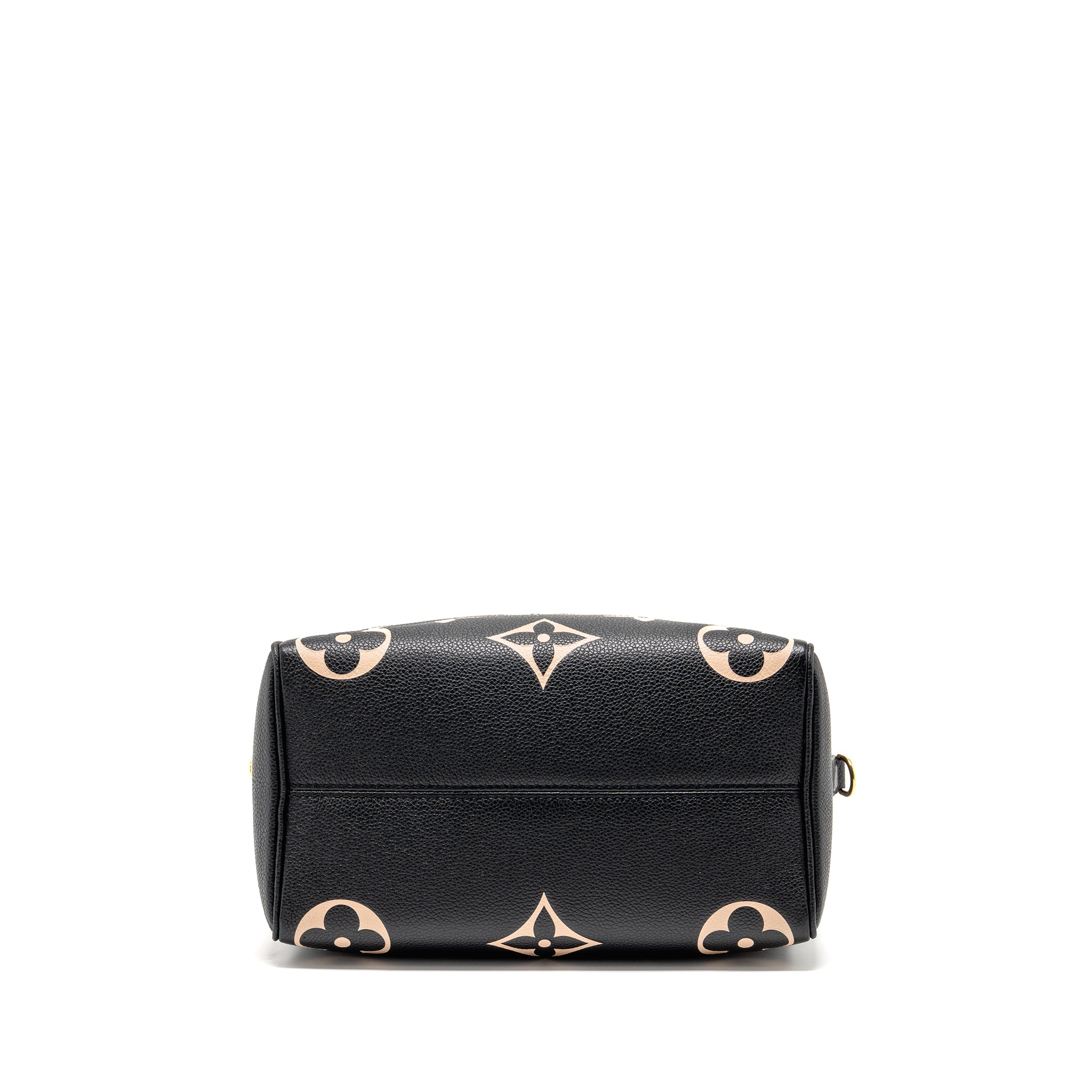 LOUIS VUITTON SPEEDY BANDOULIERE 25 BICOLOUR MONOGRAM EMPREINTE LEATHER BLACK/BEIGE GHW