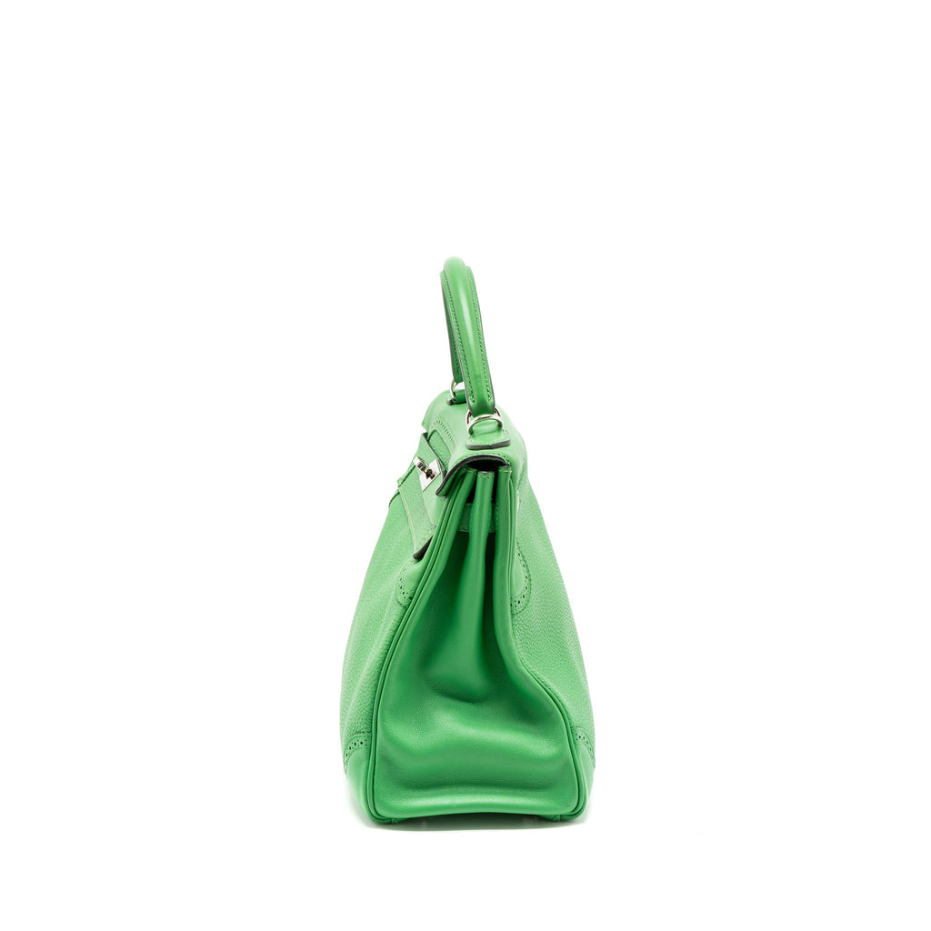 HERMES KELLY 32 GHILLIES TOGO/SWIFT BAMBOO SHW