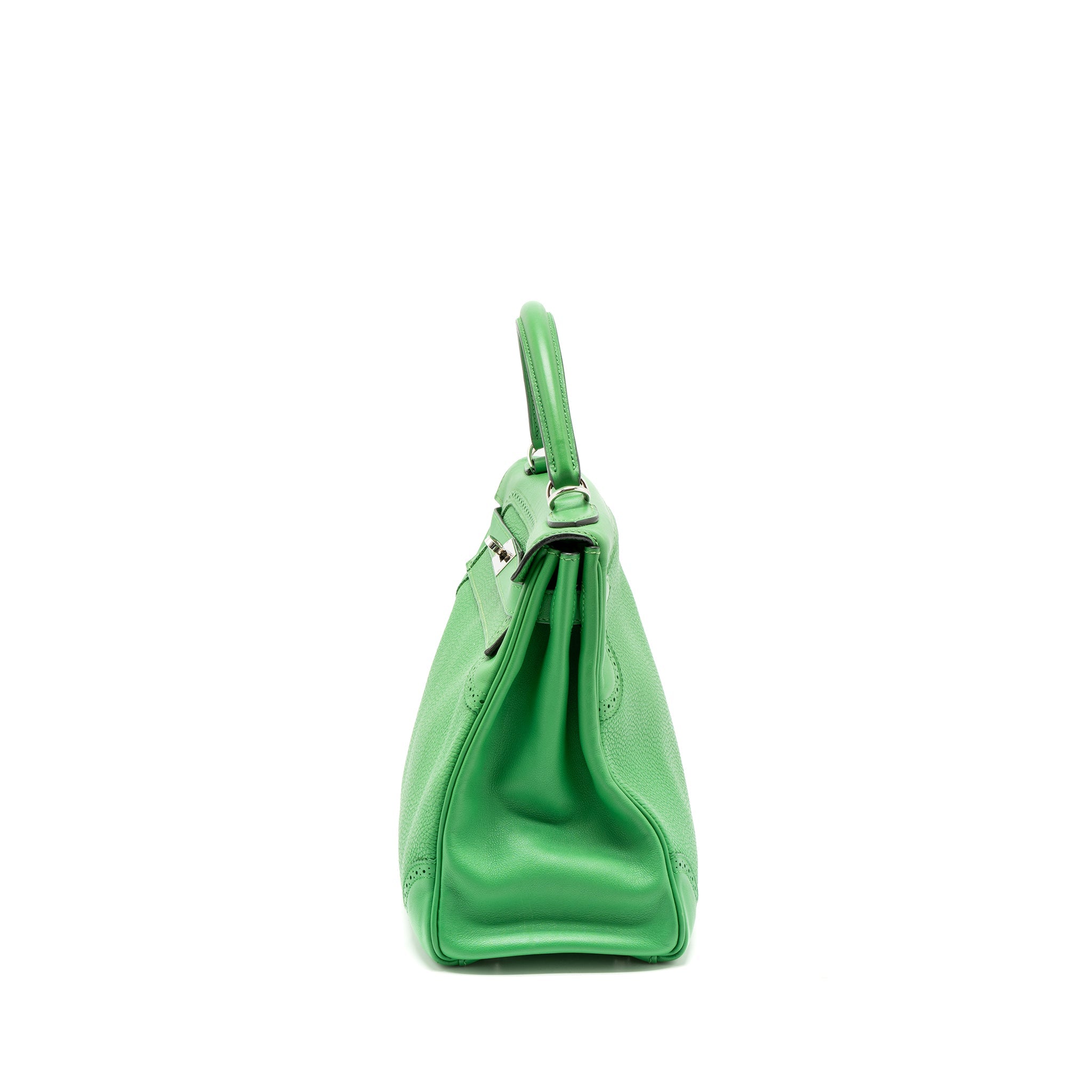 HERMES KELLY 32 GHILLIES TOGO/SWIFT BAMBOO SHW