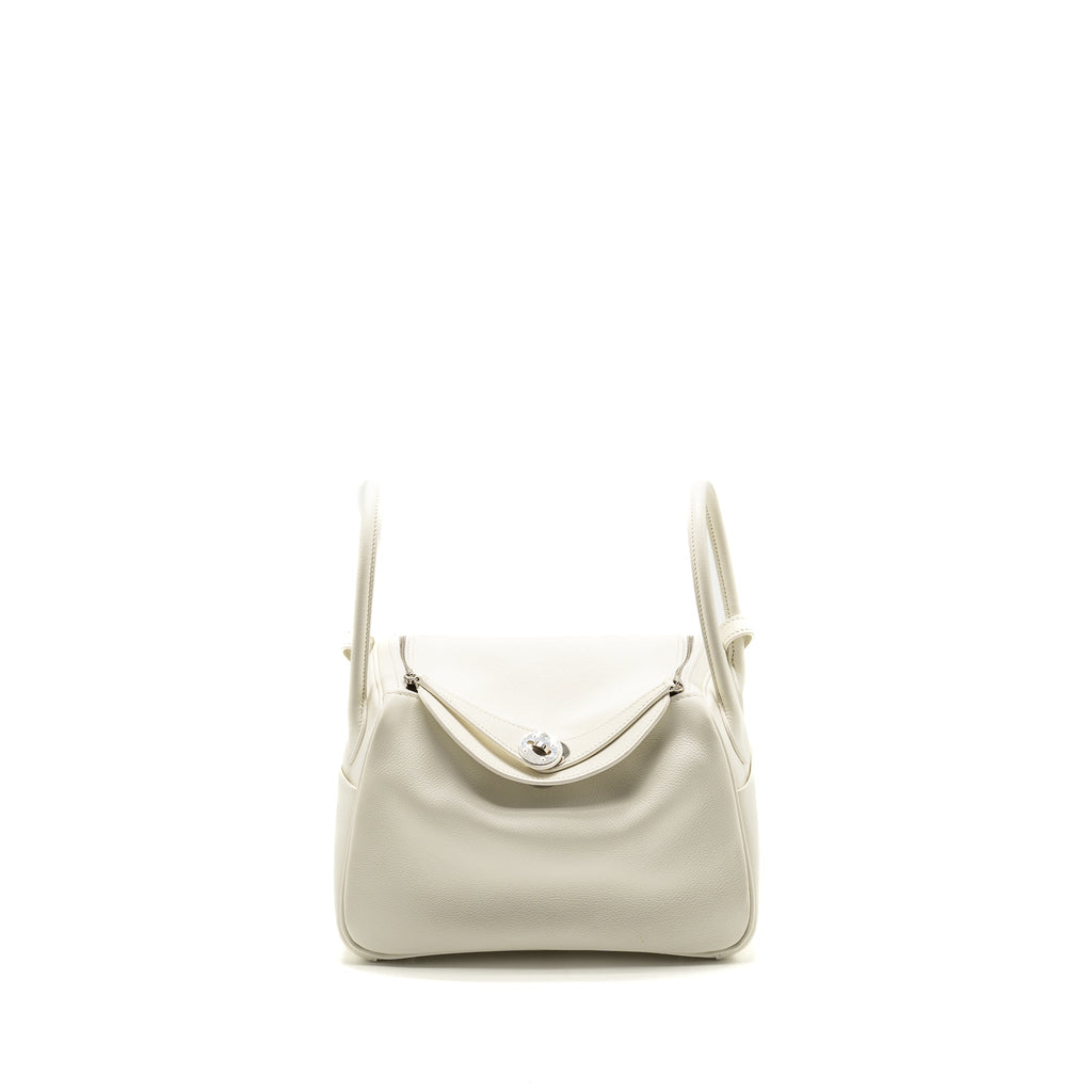 HERMES LINDY26 EVERCOLOR BLANC SHW