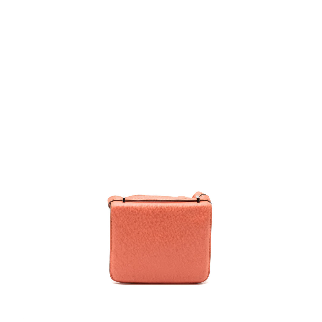 HERMES MINI CONSTANCE EPSOM CREVETTE PINK SHW