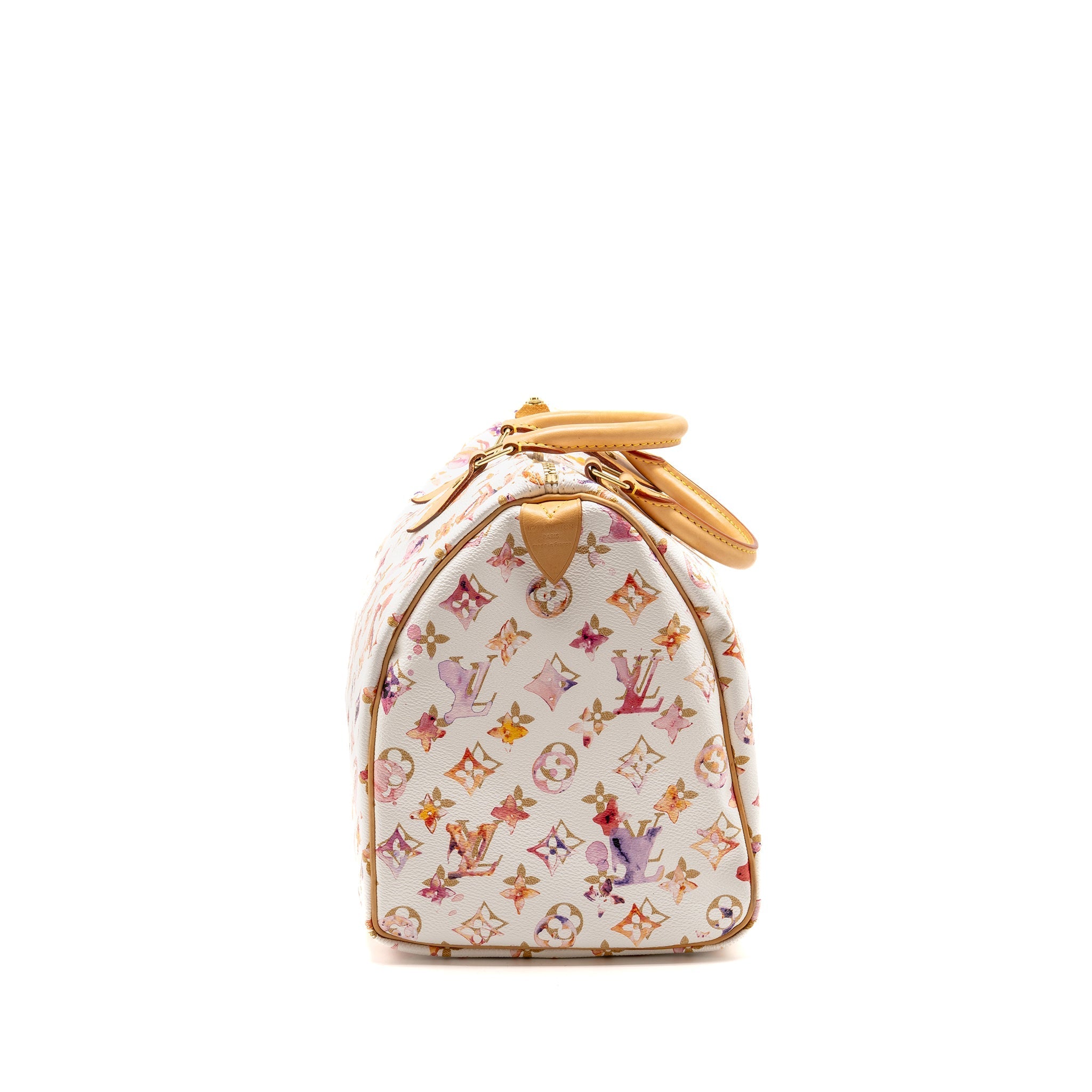 LOUIS VUITTON SPEEDY 35 BOSTON BAG WATERCOLOR MONOGRAM CANVAS MULTICOLOUR GHW