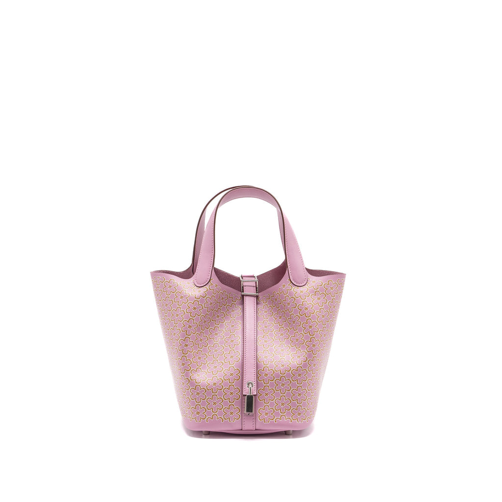 HERMES LUCKY DAISY PICOTIN 18 SWIFT MAUVE SYLVESTER SHW