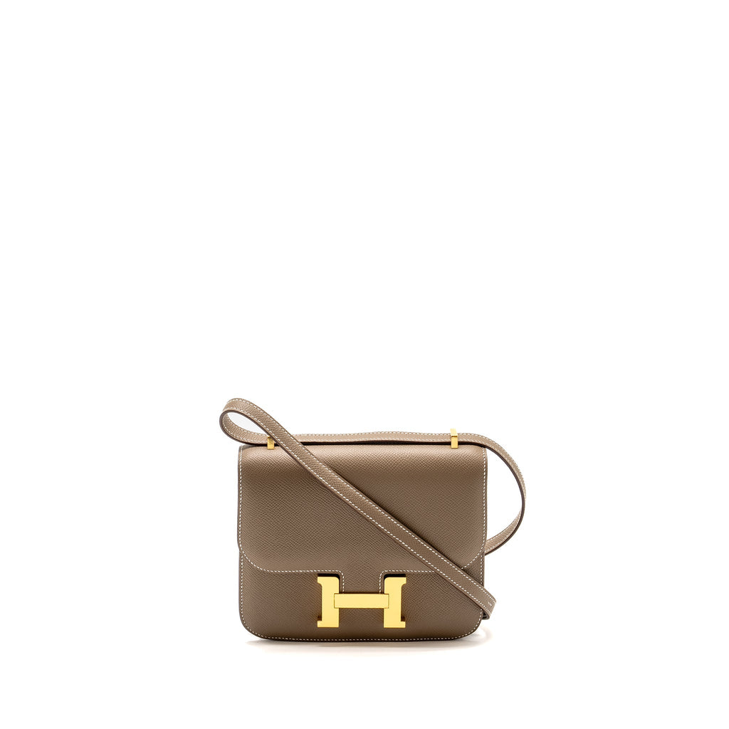 HERMES MINI CONSTANCE EPSOM ETOUPE GHW