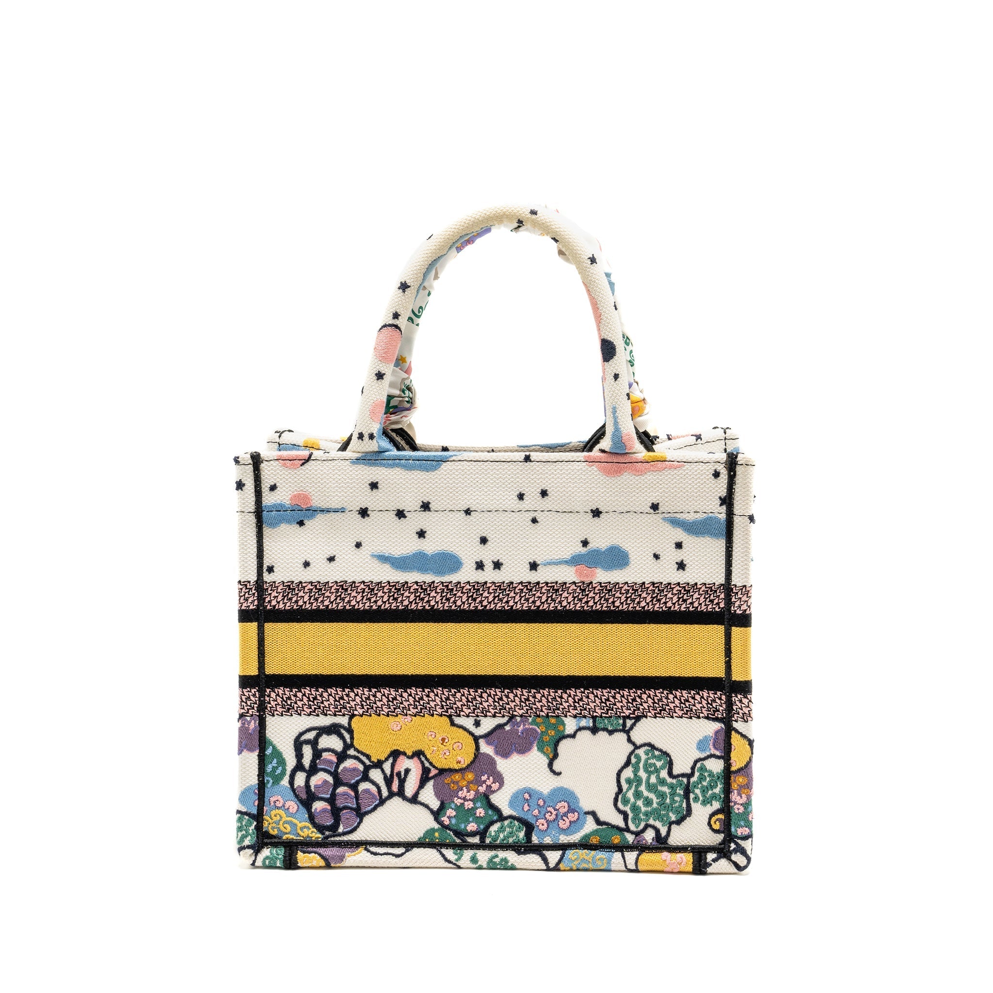 DIOR SMALL DIOR BOOK TOTE CANVAS MULTICOLOUR