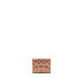 CHANEL 2.55 REISSUE FLAP WALLET GRAINED CALFSKIN METALLIC DARK PINK WITH PINK HARDWARE