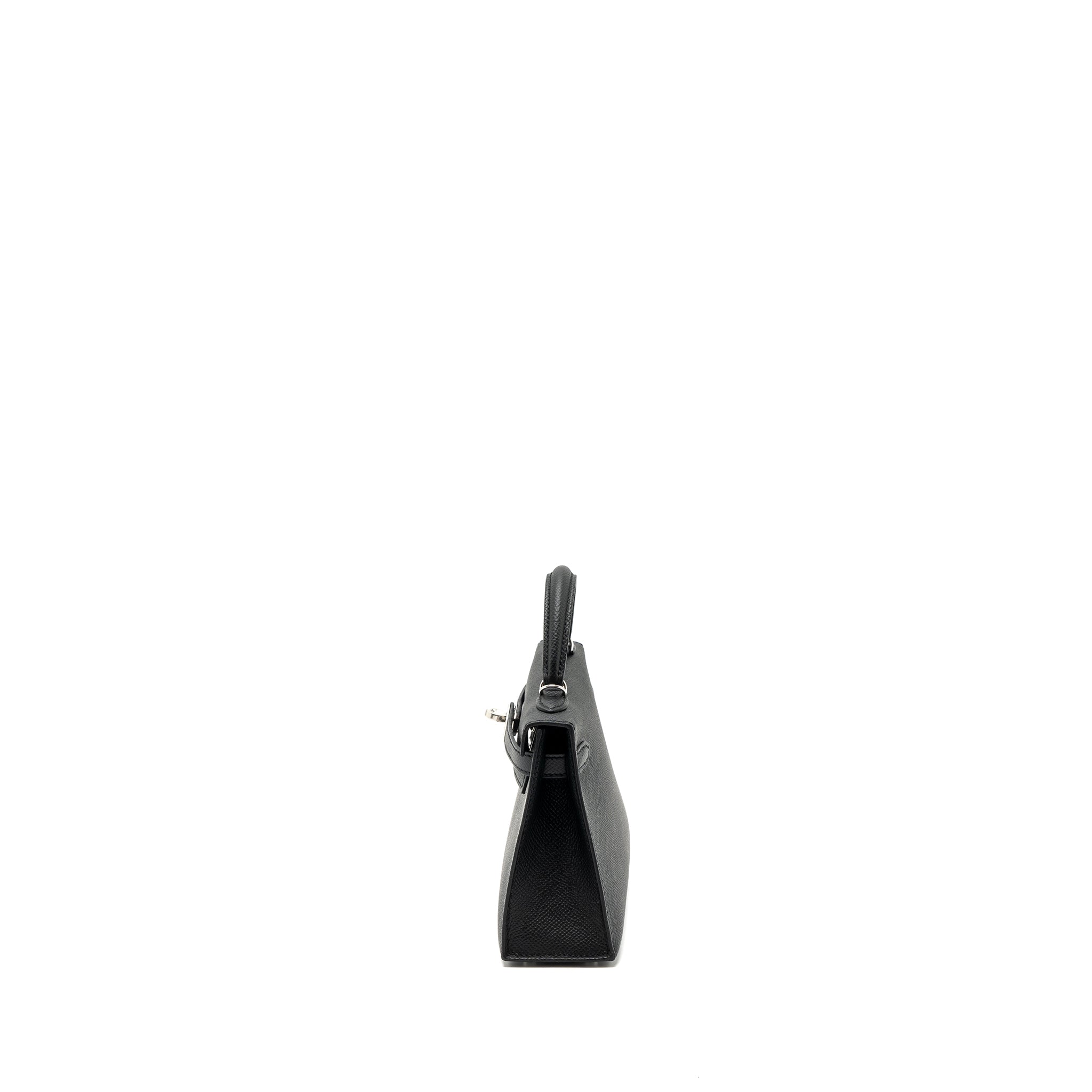 HERMES MINI KELLY II EPSOM BLACK SHW
