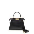 FENDI ISEEU MEDIUM PEEKABOO CALFSKIN BLACK/LIGHT PINK GHW