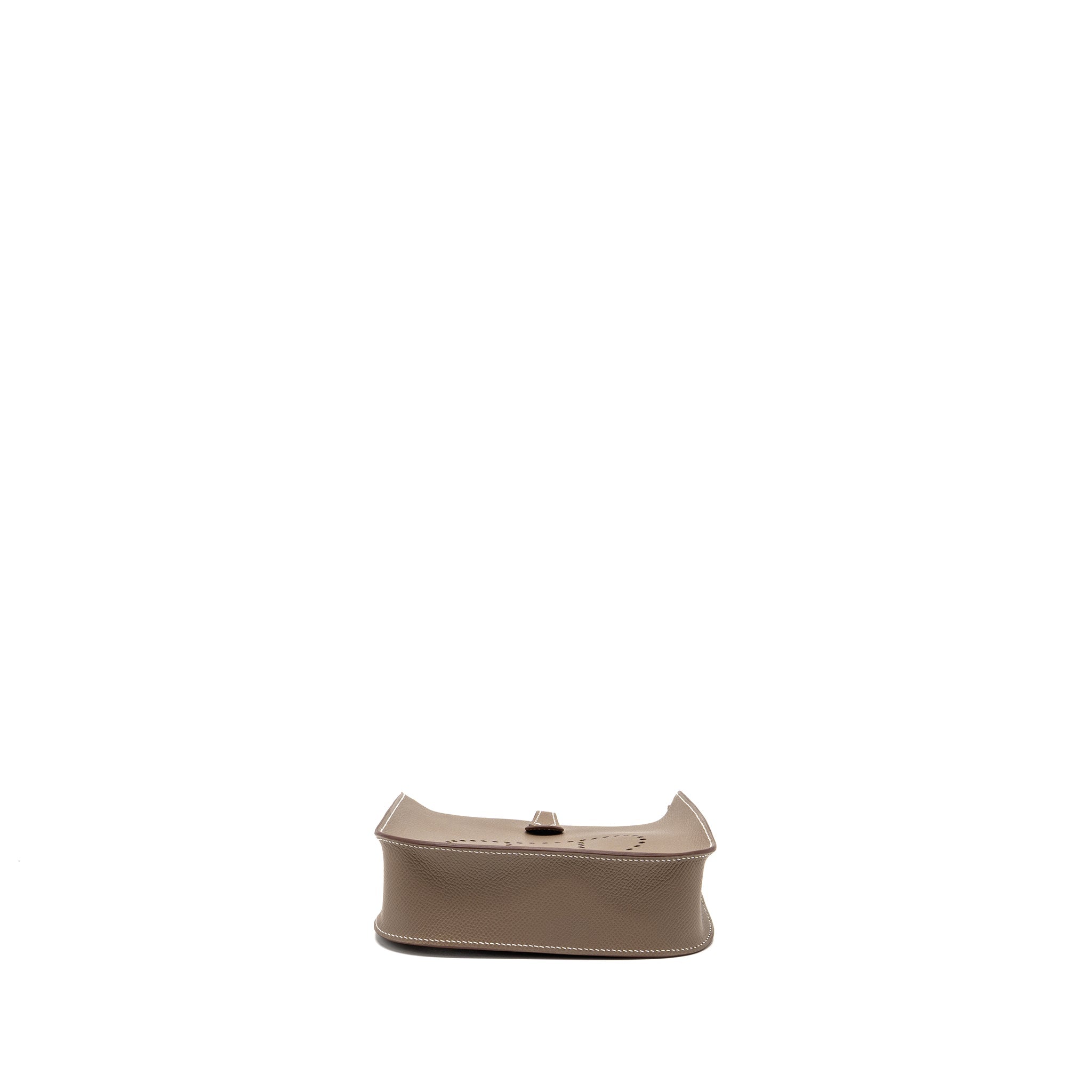 HERMES MINI EVELYNE SELLIER EPSOM ETOUPE GHW