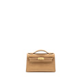 HERMES KELLY POCHETTE SWIFT 0M CHAI GHW