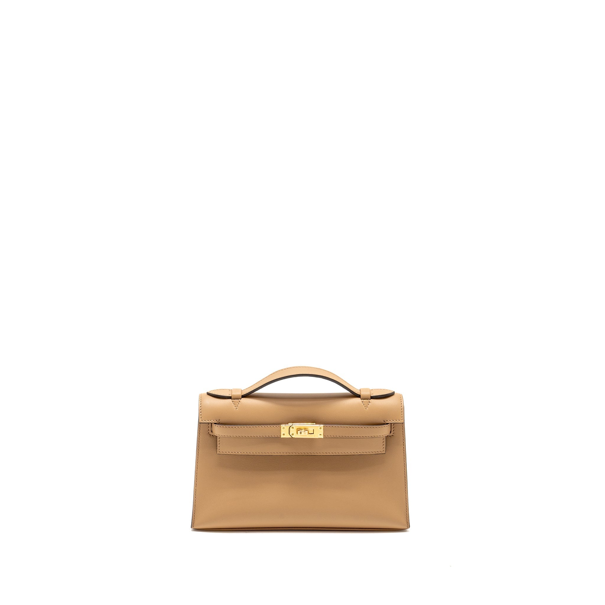 HERMES KELLY POCHETTE SWIFT 0M CHAI GHW