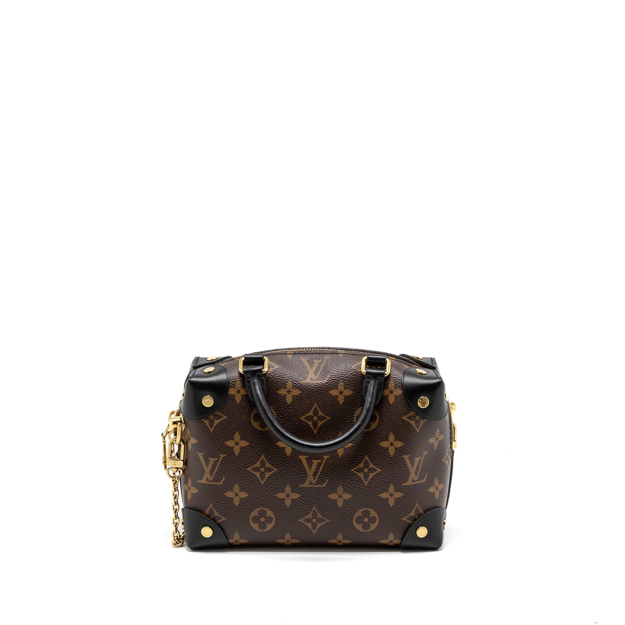 LOUIS VUITTON PETITE MALLE SOUPLE MONOGRAM CANVAS BLACK GHW (NEW VERSION)