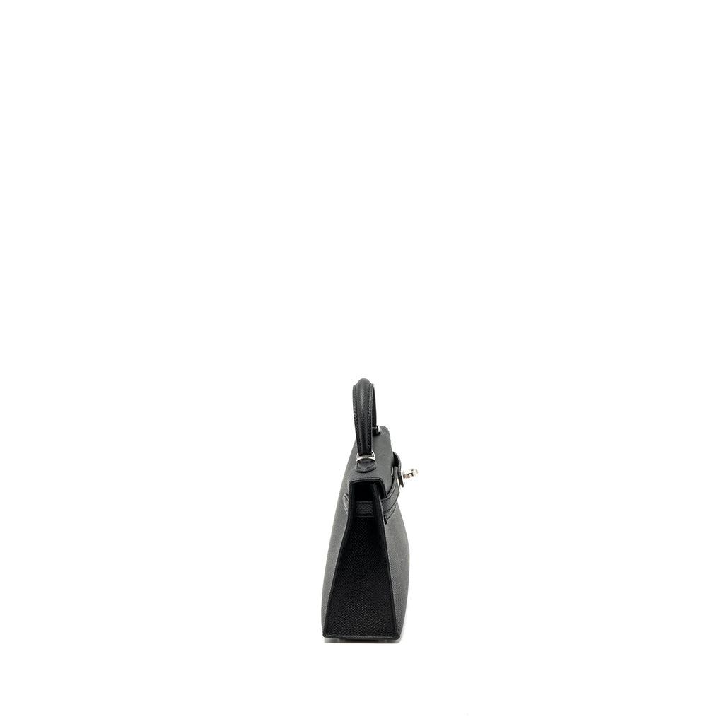 HERMES MINI KELLY II EPSOM BLACK SHW