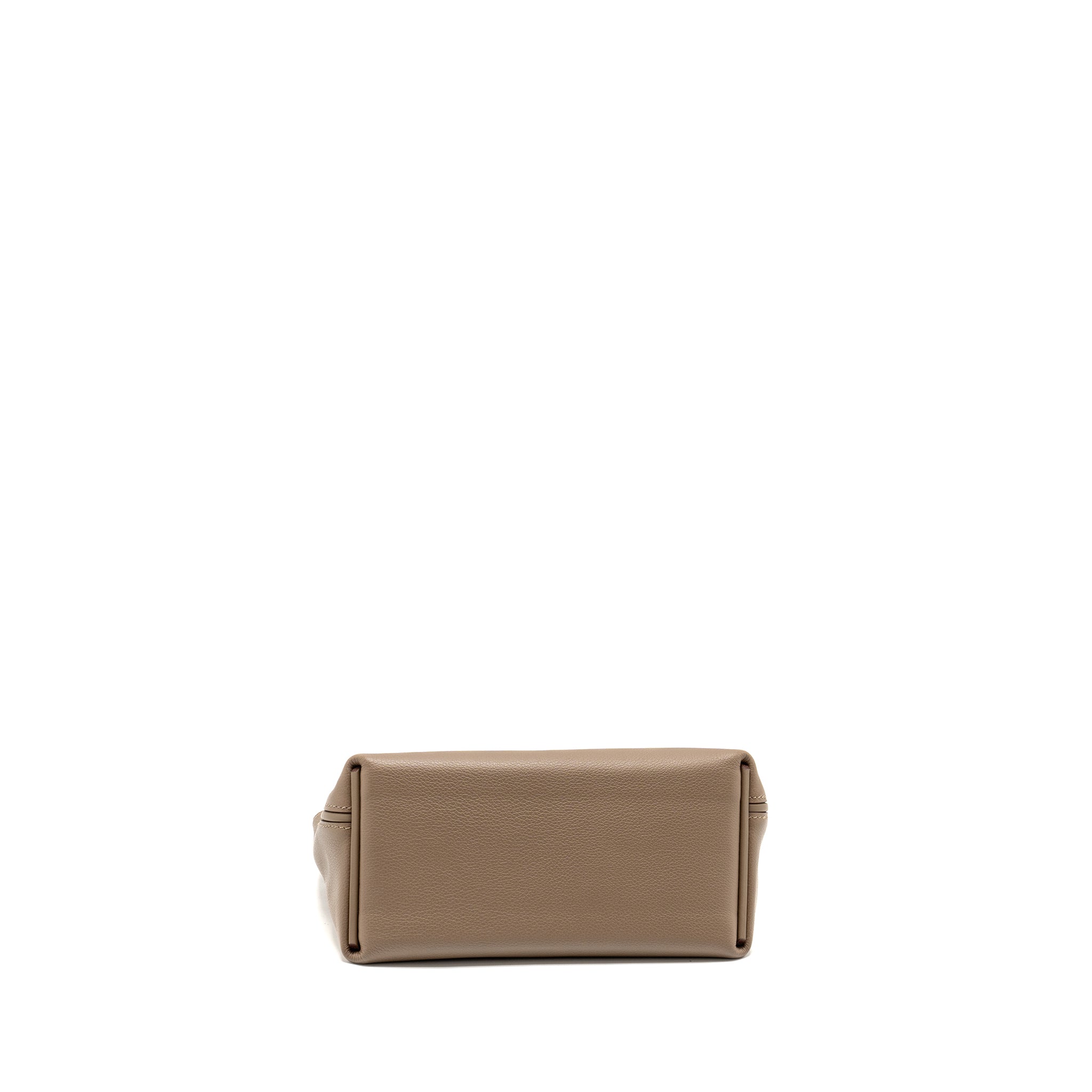 HERMES MINI 2424 24/24-21 BAG EVERCOLOR/SWIFT ETOUPE SHW