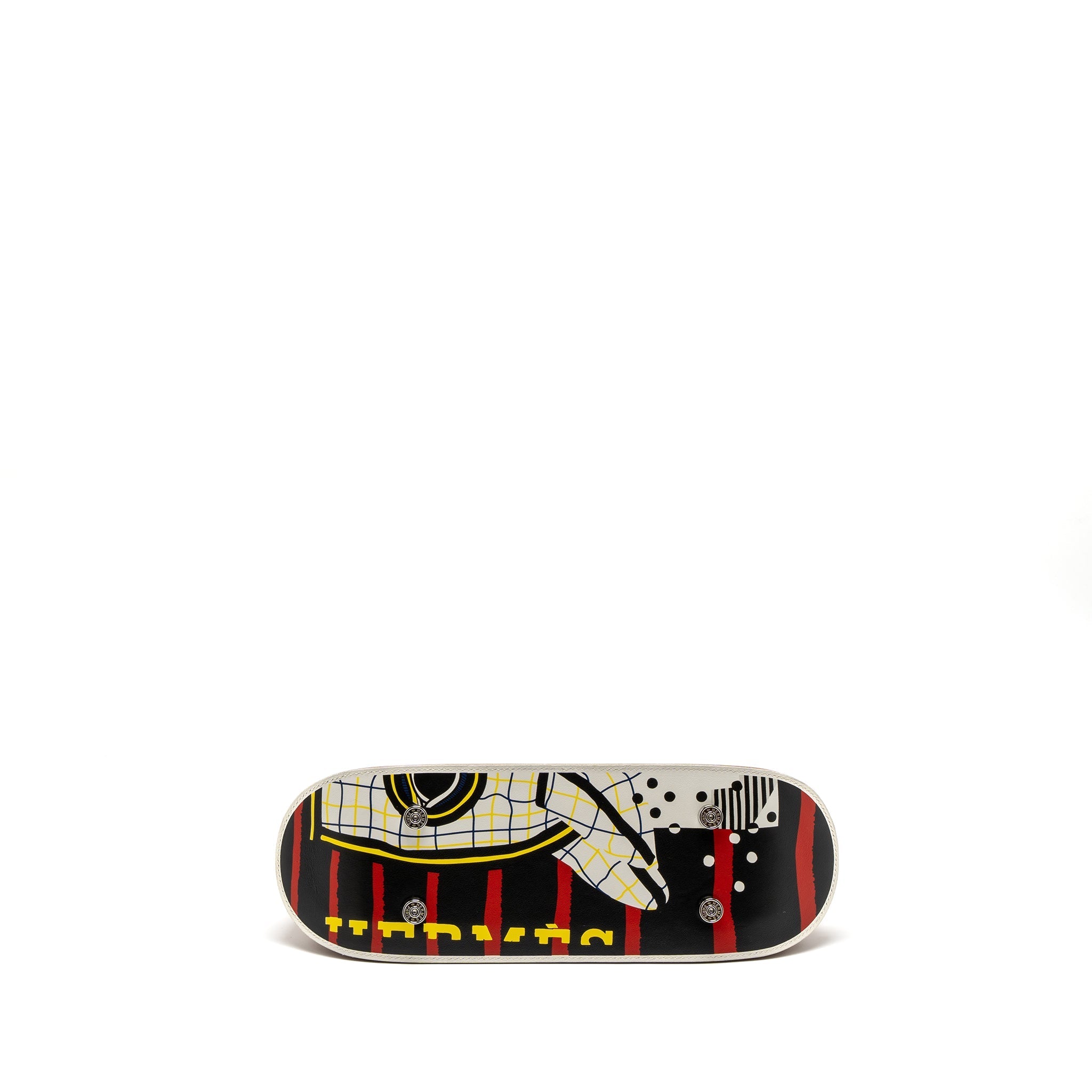 HERMES BOLIDE SKATEBOARD 31 TOGO GOLD/NATURAL SABLE/MULTICOLOUR SHW