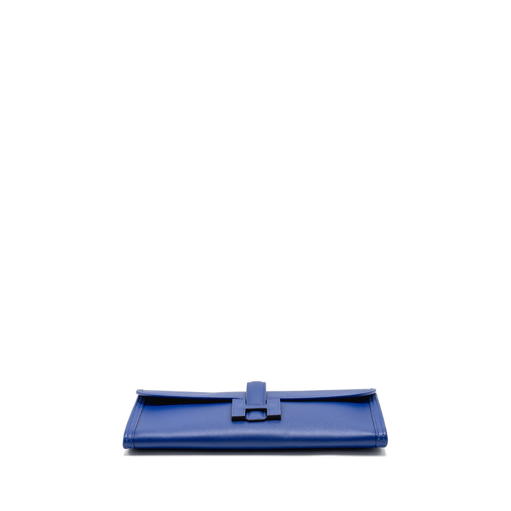 HERMES JIGE CLUTCH EPSOM BLUE ELECTRIC