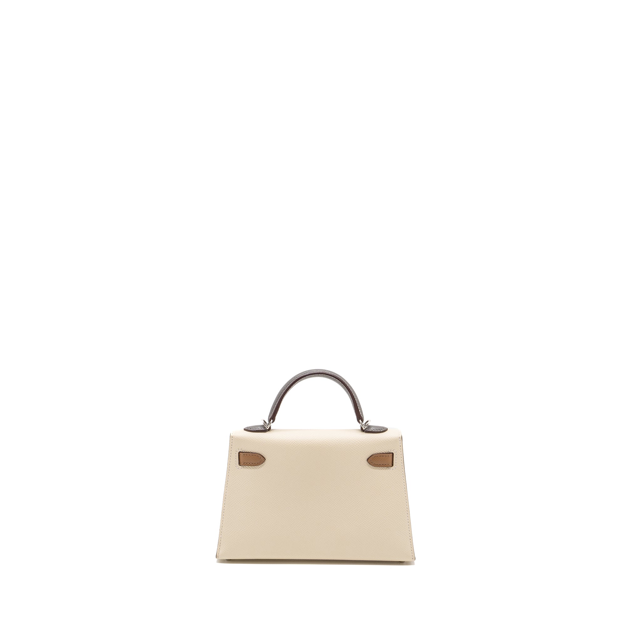 HERMES MINI KELLY II EPSOM NATA / CHAI / GRIS MEYER SHW