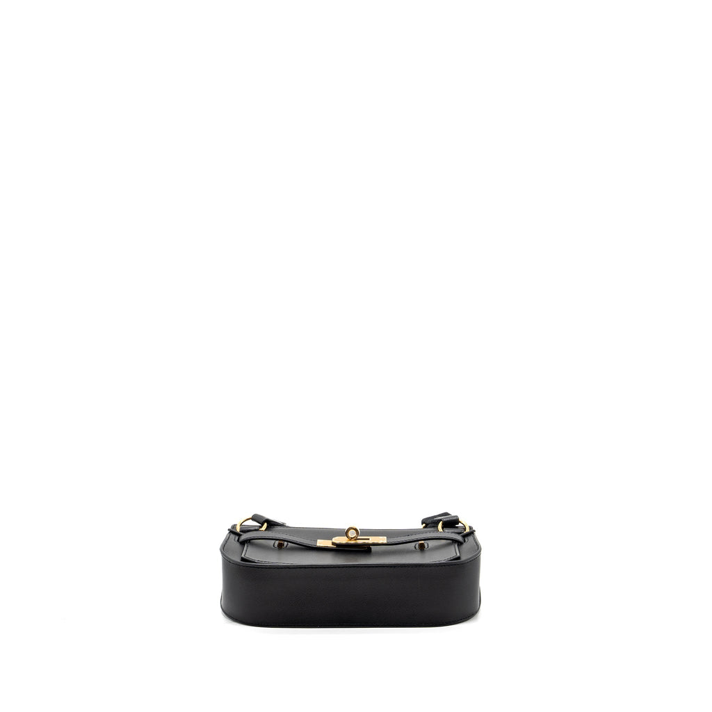 HERMES MINI JYPSIERE EVERGRAIN BLACK GHW