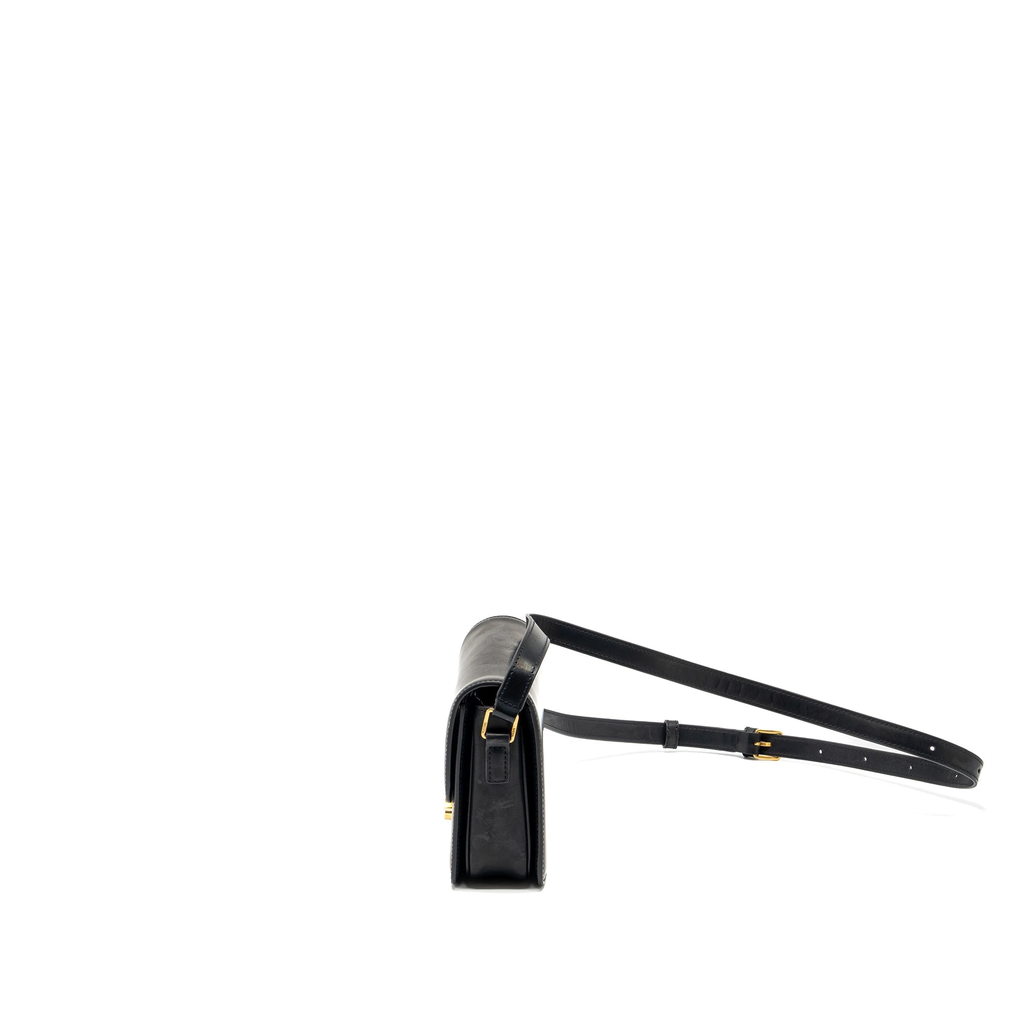 CELINE TEEN TRIOMPHE BAG CALFSKIN BLACK GHW