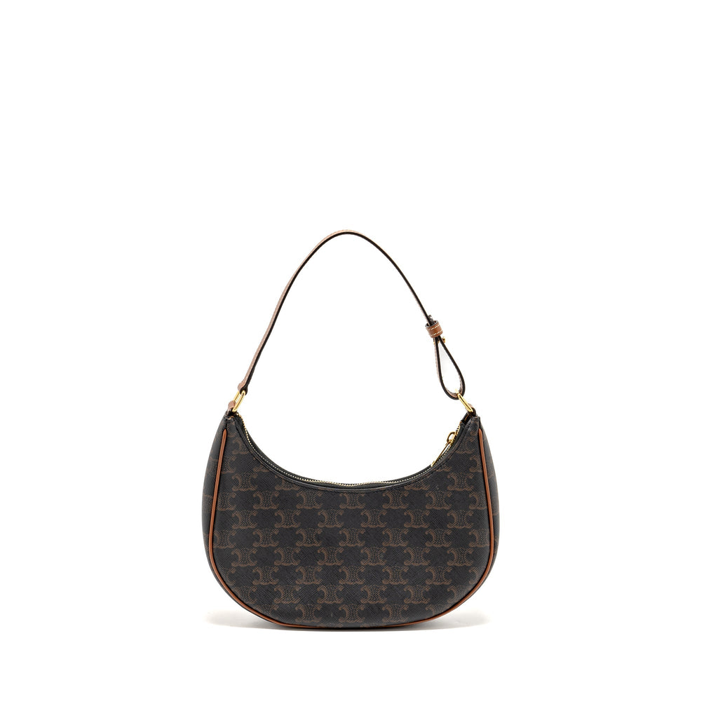 CELINE AVA BAG TRIOMPHE CANVAS / CALFSKIN TAN GHW