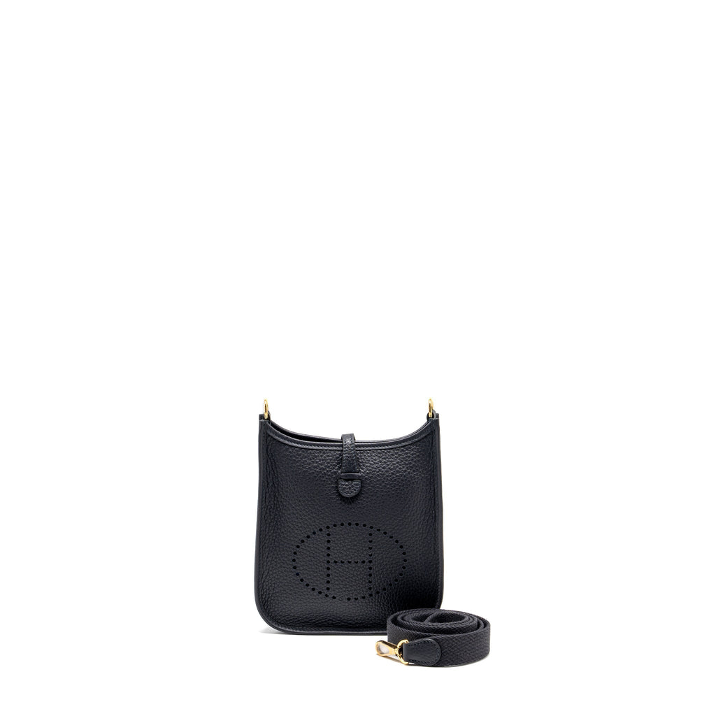 HERMES MINI EVELYN CLEMENCE CABAN GHW